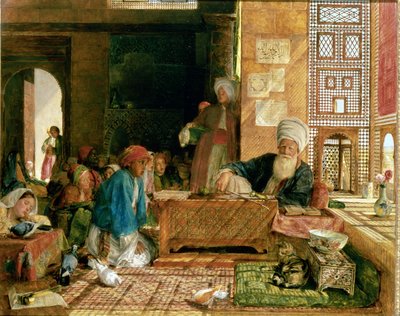 开罗学校的内部（另见22700和43799） 作者 John Frederick Lewis