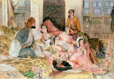 后宫，约 1850 年 作者 约翰·弗雷德里克·刘易斯