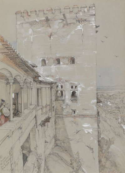 科马雷斯塔，阿罕布拉，1835 年 作者 约翰·弗雷德里克·刘易斯
