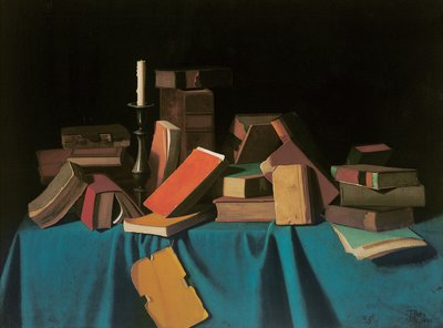 在图书馆，1894-1900 作者 约翰·弗雷德里克·佩托