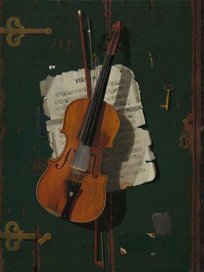 老小提琴》，约 1890 年（布面油画） 作者 约翰·弗雷德里克·佩托