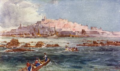 Joppa，来自大海（彩色石版画） 作者 约翰·富利洛夫