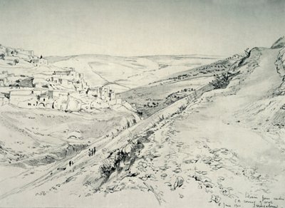 来自圣殿区墙东南角下方的西洛亚姆（Siloam），1902年。 作者 约翰·富利洛夫