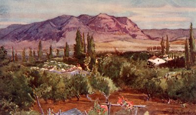 来自耶利哥的诱惑山，1902年。 作者 约翰·富利洛夫