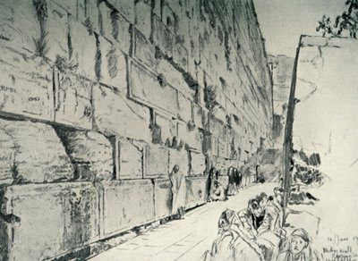哭墙（1902年）。 作者 约翰·富利洛夫