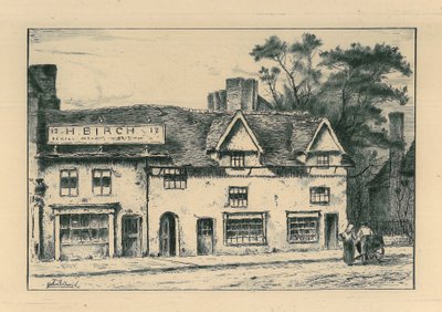 Old House，North Street，Wolverhampton，来自&39;Old Wolverhampton&39;的遗迹&39;Vol.I.第1-37号，1880年出版 作者 约翰·富伍德