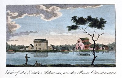 1813年在河市公社的阿尔克马尔庄园景观 作者 约翰·加布里埃尔·斯特德曼