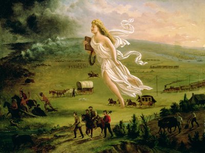 美国进步，1872年 作者 约翰·加斯特