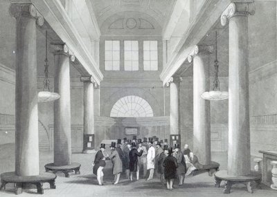 证券交易所，由亨利梅尔维尔（Henry Melville）雕刻，c.1842 作者 约翰·吉尔伯特