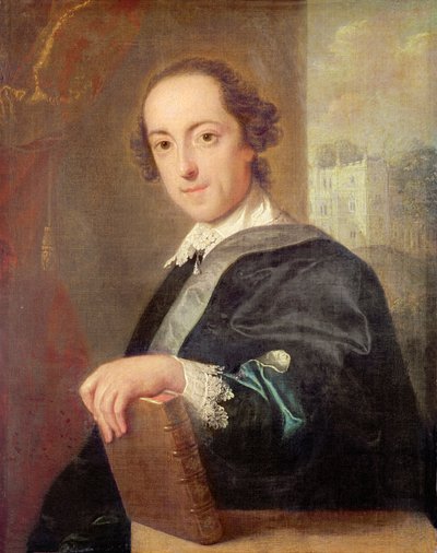 肖像霍雷肖沃波尔，第四届牛津伯爵，1754年 作者 John Giles Eckhardt