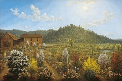 Van Diemen&39;s Land米尔斯平原的艺术家房屋和花园景观 作者 约翰·格洛弗