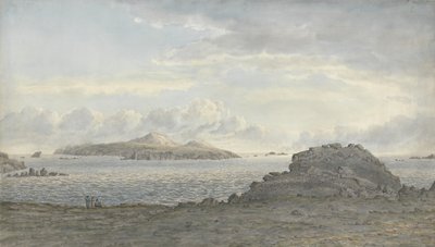 Pembrokeshire的St. Davids Head，c.1805（纸上写着） 作者 约翰·格洛弗
