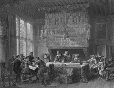 1854年，科特雷战争委员会。 作者 约翰·戈弗雷