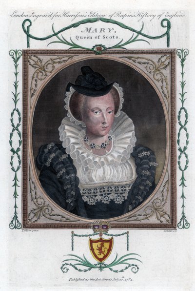 苏格兰的玛丽一世（Mary I of Scotland），俗称苏格兰女王玛丽（Mary），1794年。 作者 约翰·戈达尔