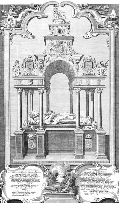 1786年，威斯敏斯特大教堂的伊丽莎白女王纪念碑 作者 约翰·戈达尔