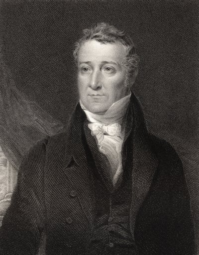 William Huskisson，由John Cochran（1821-65）镌刻，来自&39;国家肖像画廊，第二卷&39;，出版于1835年 作者 John Graham