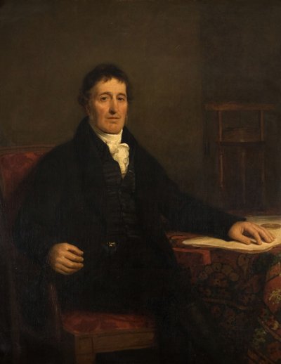 威廉-默多克1754-1839的肖像，1827年。 作者 约翰·格雷厄姆·吉尔伯特
