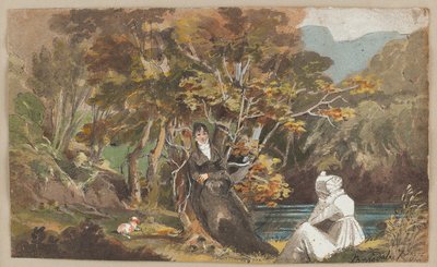 Borrowdale，1810年（纸上写着） 作者 约翰·哈登