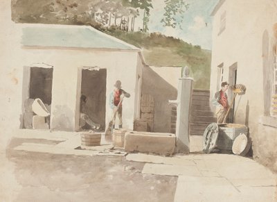坎布里亚湖区Brathay Yard（纸上写着） 作者 约翰·哈登