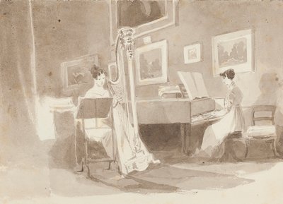 竖琴师（wc在纸上） 作者 约翰·哈登