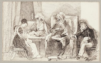 生病和休息，1824年 作者 约翰·哈登