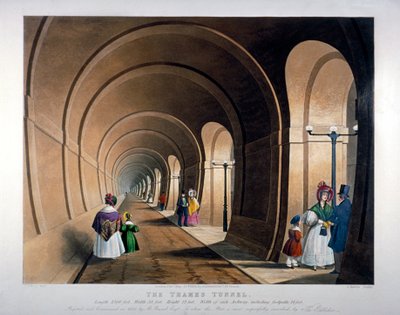 泰晤士河隧道，伦敦，1835年 作者 约翰·哈里斯