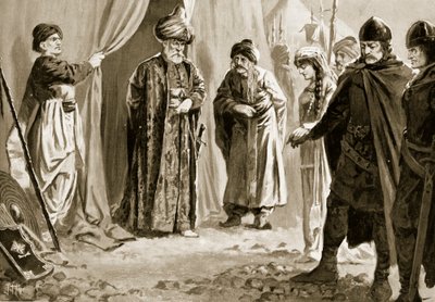Ivan Shishman III将他的妹妹送到了1366年的苏丹穆拉德一世 作者 约翰哈里斯瓦尔达