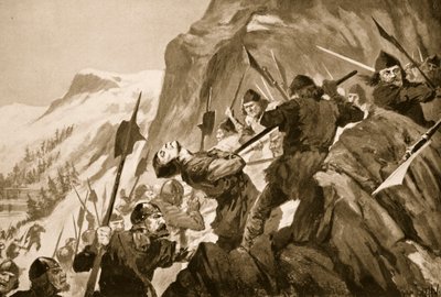 莫尔加滕战役，1315年 作者 约翰哈里斯瓦尔达