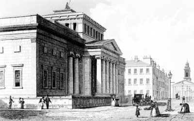 皇家学院，曼彻斯特，由Richard Winkles雕刻，1836年 作者 约翰·哈伍德