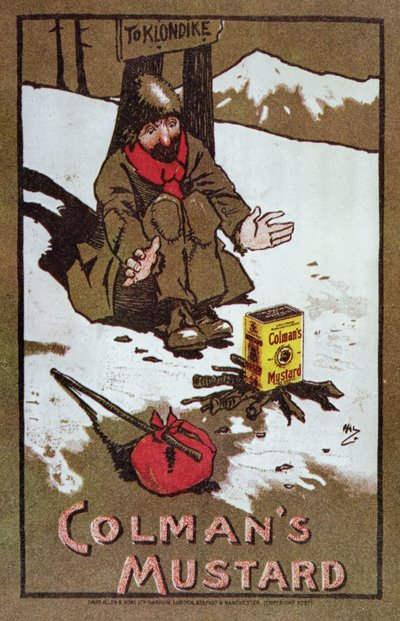 科尔曼芥末广告，约 1898 年（彩色石版印刷品） 作者 约翰·哈索尔