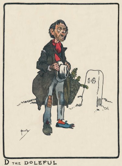 D《悲惨世界》 - J.哈索尔-素描，1903年 作者 约翰·哈索尔