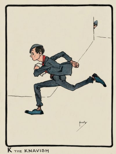 克纳维什（K the Knavish）-哈萨尔（J.Hassall）-绘画，1903年 作者 约翰·哈索尔