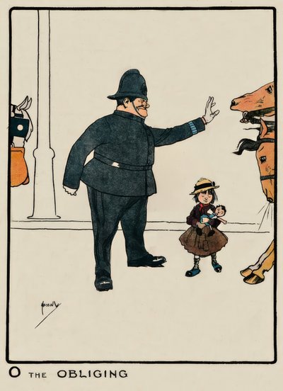 O the Obliging - J.Hassall -绘画，1903年 作者 约翰·哈索尔