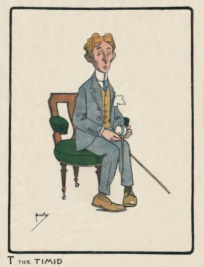 怯the的T - J。哈索尔-素描，1903年 作者 约翰·哈索尔