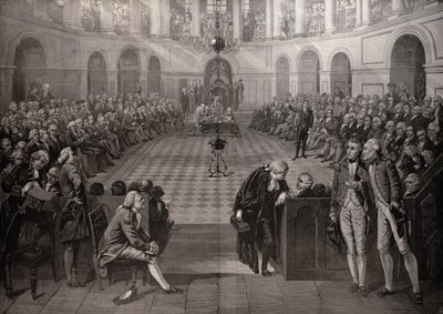 爱尔兰下议院，公元1790年，学院绿色，都柏林，来自&39;插图伦敦新闻&39;，1886年10月4日 作者 约翰·海特
