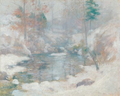 冬日和谐，约 1890-1900 年（布面油画） 作者 约翰·亨利·特瓦特曼