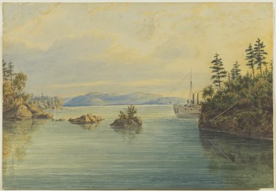 在千岛群岛，1865年（纸上wc） 作者 约翰·赫伯特·凯迪