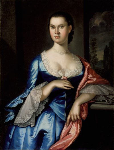 肖像伊丽莎白周史密斯，1762年 作者 约翰·黑塞留斯