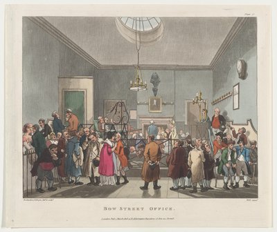 Bow Street Office, March 1, 1808., March 1, 1808. 作者 约翰·希尔