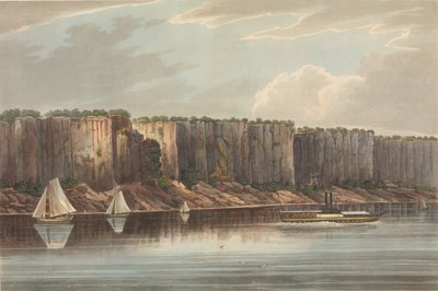 The Palisades No. 19 of The Hudson River Portfolio, 1823-24。 作者 约翰·希尔