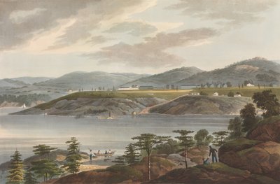 哈德逊河组合的西点第16号，1825年。 作者 约翰·希尔