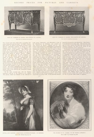 记录图片和橱柜的价格 作者 John Hoppner