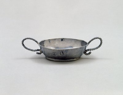 德拉姆杯，1655-54（银色） 作者 约翰·赫尔（John Hull）和罗伯特·桑德森（Robert Sanderson）