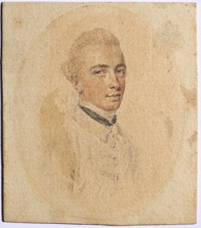 一个男人的肖像，c。 1775年。 作者 John I. smart