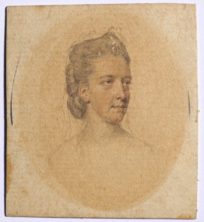 女人的画像，c。 1775年。 作者 约翰·斯马特
