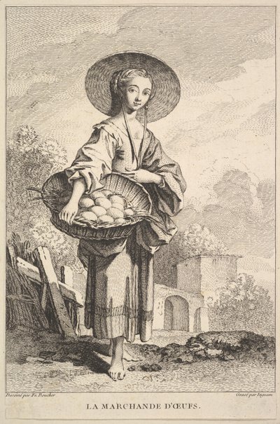 鸡蛋商人》，1741-63。 作者 约翰英格拉姆