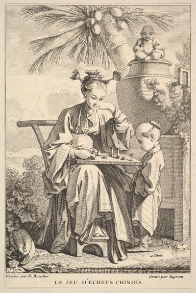中国国际象棋的游戏，1741-63。 作者 约翰英格拉姆