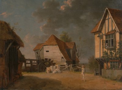 磨坊女佣》中的一个场景，1765年。 作者 约翰·英尼哥·理查兹（John Inigo Richards）