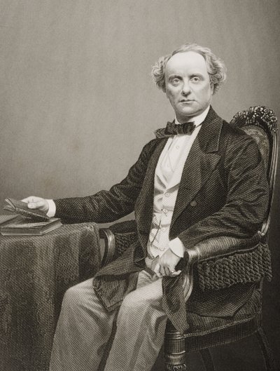 查尔斯·约翰·基恩（1811-68），由DJ Pound拍摄的照片，来自1860年伦敦出版的“知名人物绘画室”第2卷 作者 约翰·贾比斯（John Jabez）Edwin Paisley Mayall