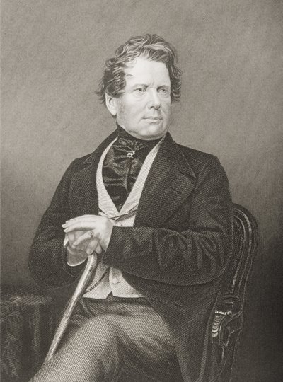 Fox Maule Ramsay（1801-74）第11届Dalhousie伯爵和第2位Panmure伯爵，由DJ Pound拍摄的照片，来自杰出人物的绘画室，第2卷，于1860年在伦敦出版（engr 作者 约翰·贾比斯（John Jabez）Edwin Paisley Mayall